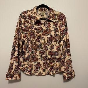 Peck & Peck Weekend Paisley Button Up Shirt